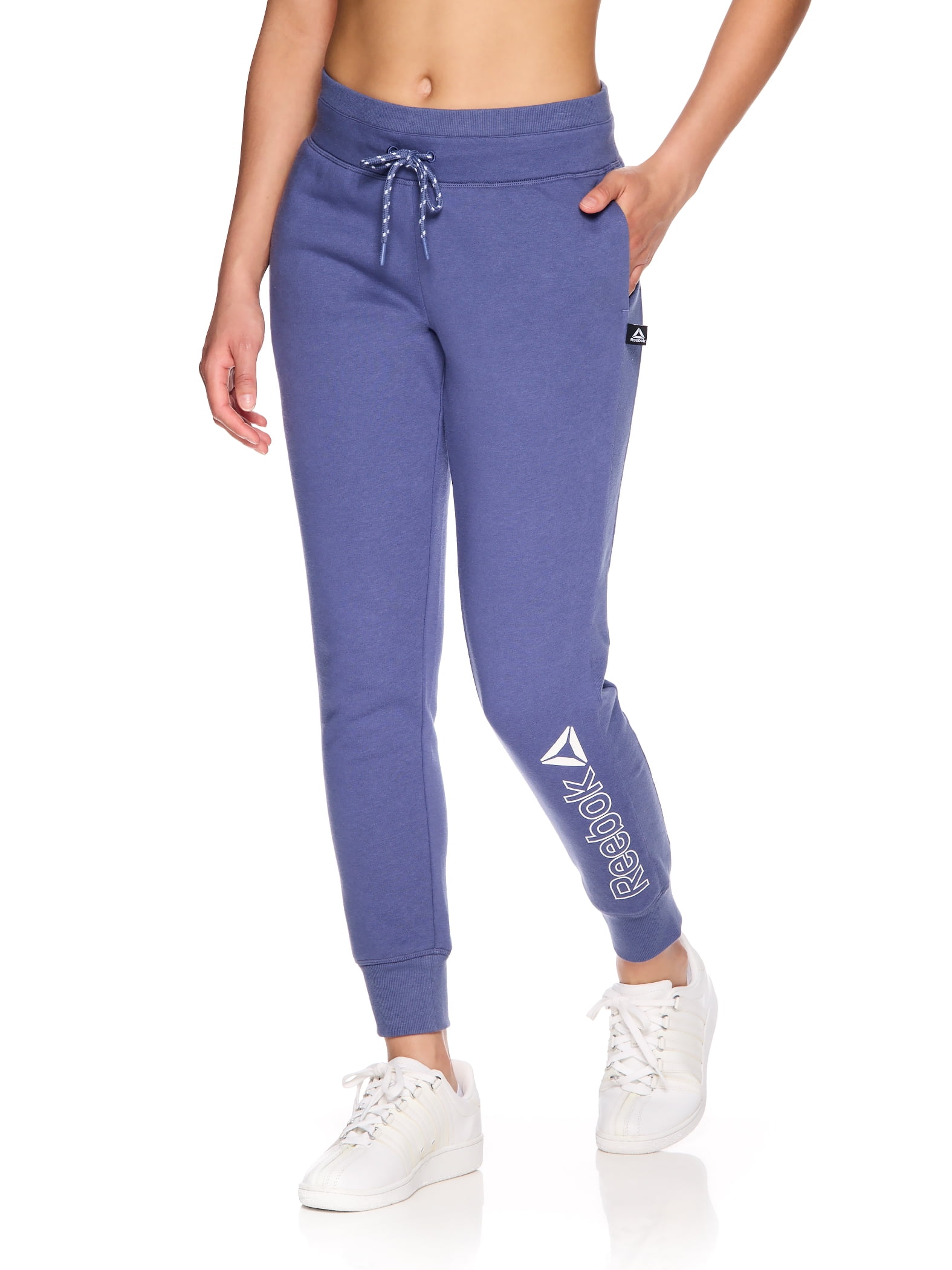 Reebok Women s Essential French Terry Ribbed Joggers 27 Inseam Sizes XS XXXL Walmart