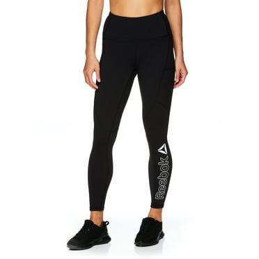 Reebok Womens Essential Highrise Ankle Length Leggings with Pockets, 25" Inseam,