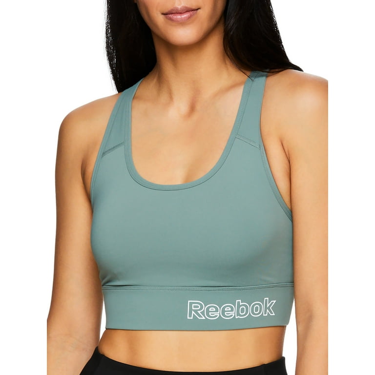 Reebok Women's Stronger Sports Bra with Mesh Panel and Removable Cups,  Sizes XS-XXXL