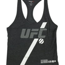 Reebok Womens Fight For Yours Racerback Tank Top, Grey, Medium