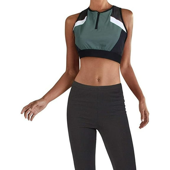 Reebok Womens Colorblock Sports Bra, Multicoloured, X-Small