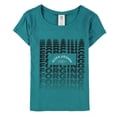 thumbnail image 1 of Reebok Womens Forging Crossfit Graphic T-Shirt, Green, XX-Small, 1 of 2