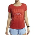 thumbnail image 1 of Reebok Womens Forging Elite Fitness Graphic T-Shirt, Red, X-Small, 1 of 6