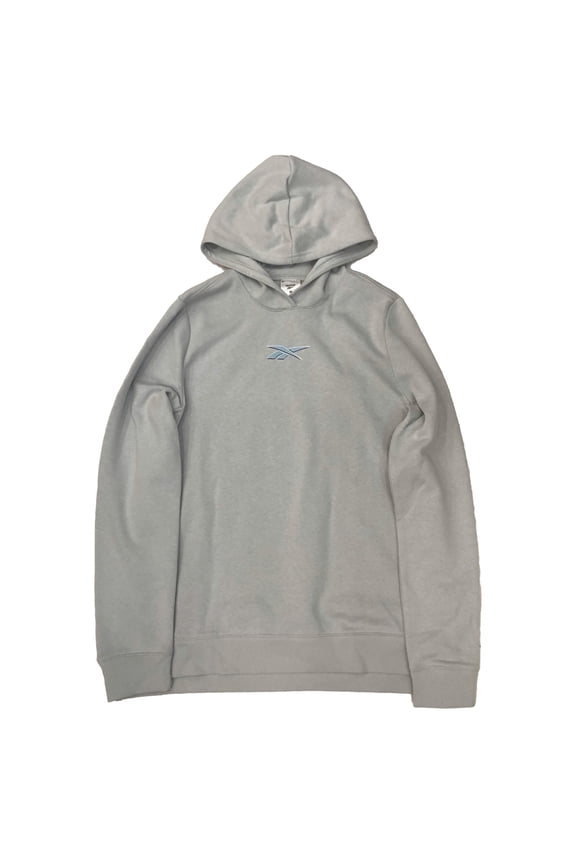 Womens Gray Split Side Hoodie Pull-over Athletic Sweatshirt Medium