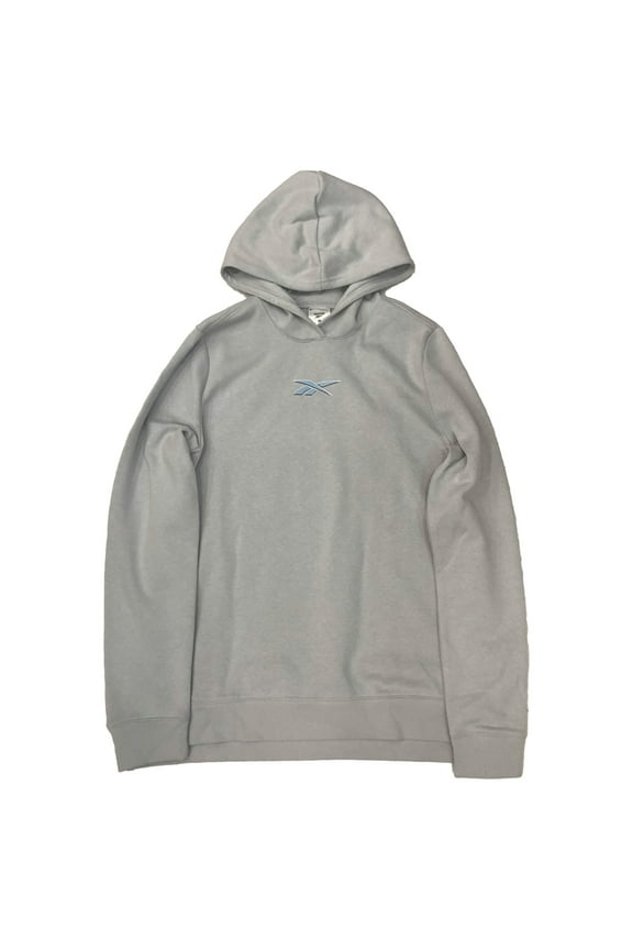 Womens Gray Split Side Hoodie Pull-over Athletic Sweatshirt X-Small