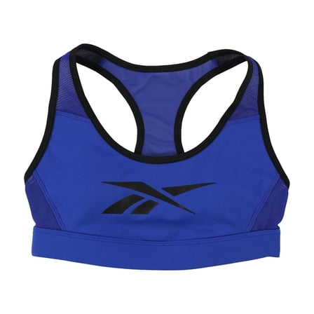 Reebok Womens Hero Racer Sports Bra, Blue, XX-Small