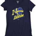 thumbnail image 1 of Reebok Womens I Love Lindstrom Graphic T-Shirt, Blue, XX-Large, 1 of 2