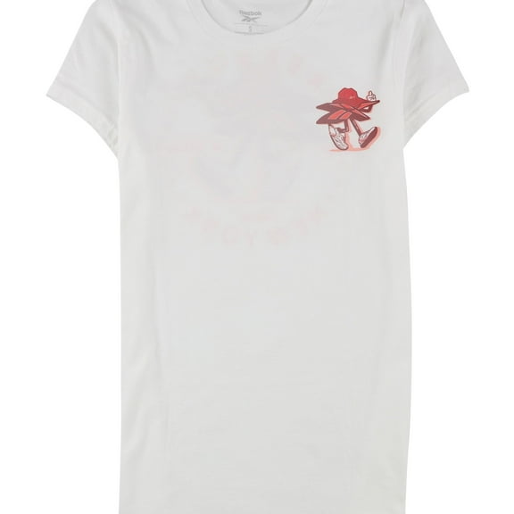 Reebok Womens Keep It Classic State of Texas Graphic T-Shirt, White, X-Small