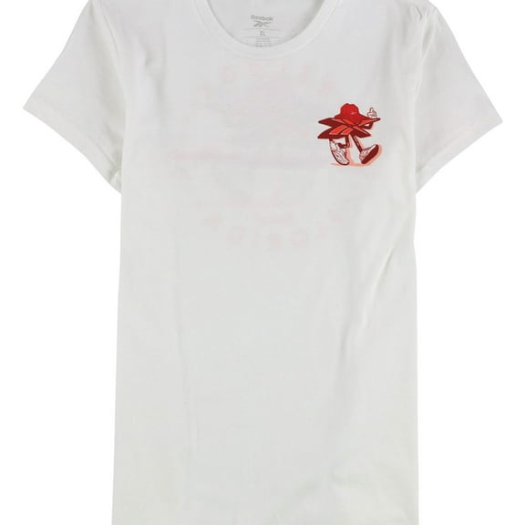 Reebok Womens Keep it Classic State of Florida Graphic T-Shirt, White, Large