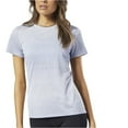 thumbnail image 1 of Reebok Womens Knit Basic T-Shirt, Blue, Large, 1 of 1