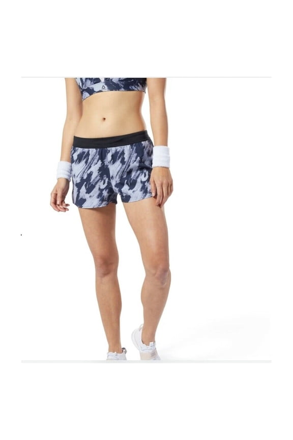 Womens Les Mills CrossFit Super Nasty Athletic Workout Shorts, Blue, X-Small