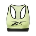 thumbnail image 1 of Reebok Womens Les Mills Padded Racerback Sports Bra, Yellow, X-Small, 1 of 2