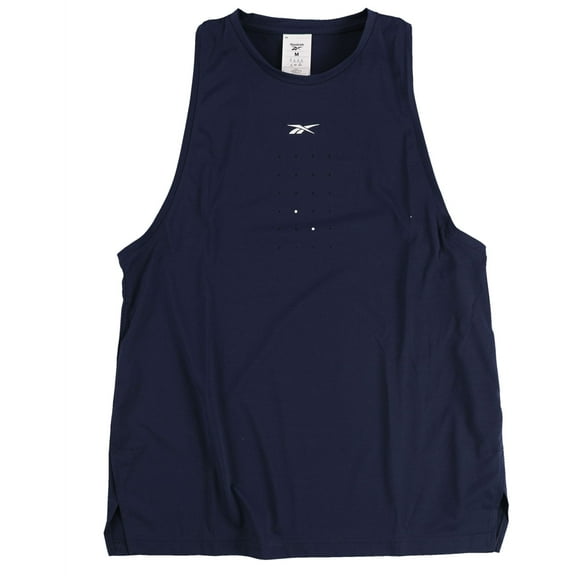 Reebok Womens Les Mills Perforated Tank Top, Blue, X-Small