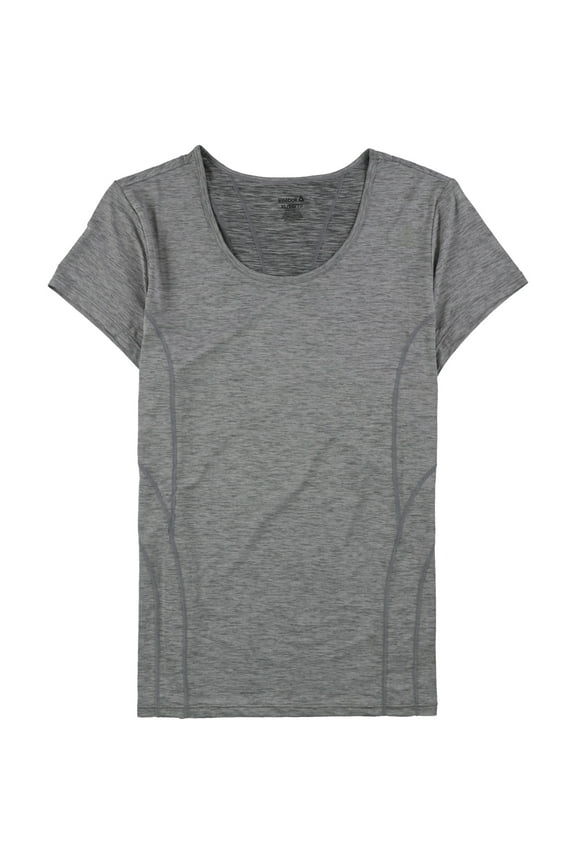 Womens Linear Marled Basic T-Shirt