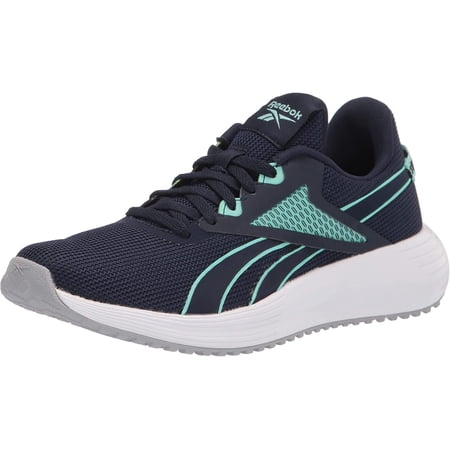 Reebok Womens Lite Plus 3.0 Running Shoe 7.5 Vector Navy/Pixel Mint/White