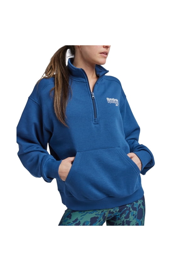 Womens Athletic Sweatshirt, Blue, X-Small
