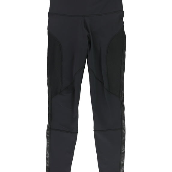 Reebok Womens Lux High-Rise Tight Stretch Compression Athletic Pants, Black, Small