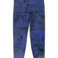 thumbnail image 1 of Reebok Womens MYT Allover-Print Yoga Pants, Blue, Large, 1 of 2
