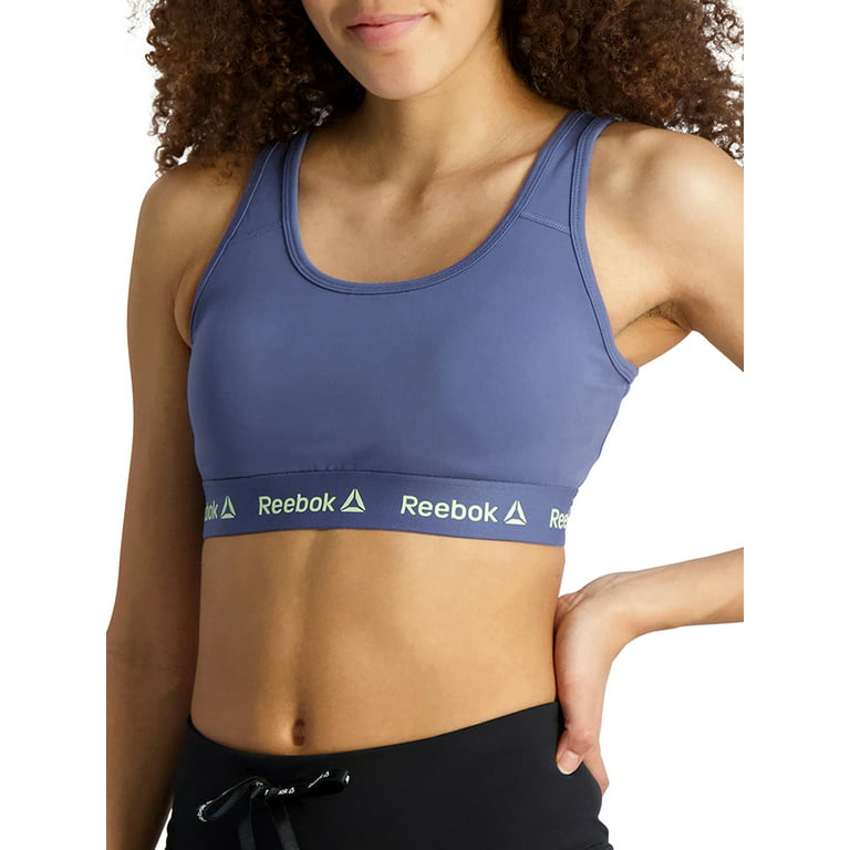 Reebok Womens Medium Impact Sports Bras with Removable Cups