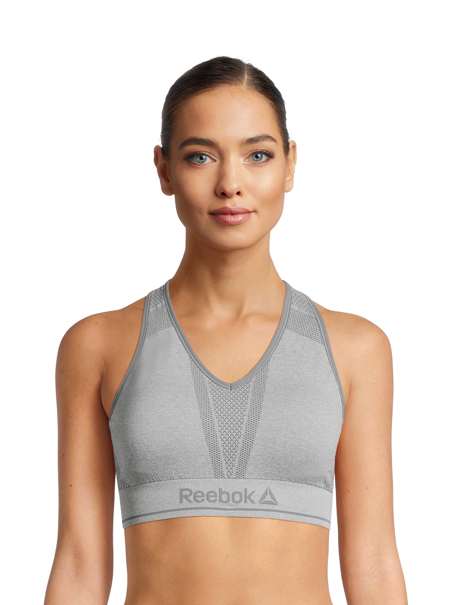 Reebok Womens Medium Support Key Seamless Sports Bra for Women