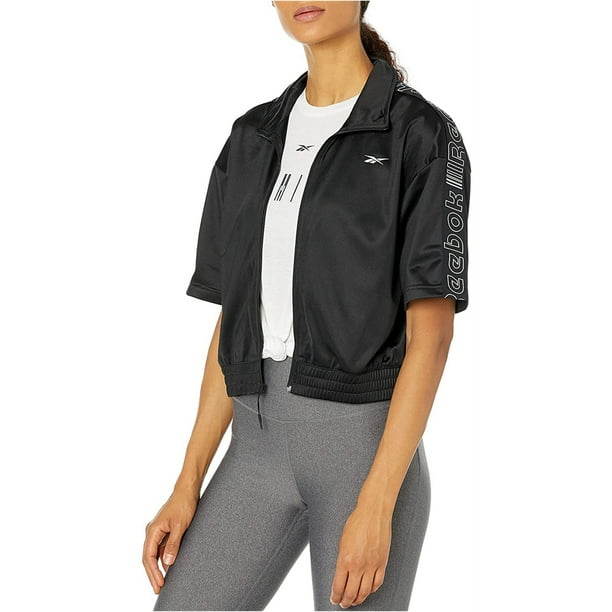 楽天 送料無料にならない Reebok Womens Size Plus Black, Jacket, Track There You Meet Clothing