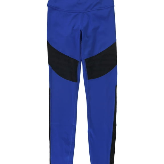Reebok Womens Mesh Inserts Yoga Pants, Blue, XS/S