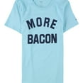thumbnail image 1 of Reebok Womens More Bacon Graphic T-Shirt, Blue, Small, 1 of 2