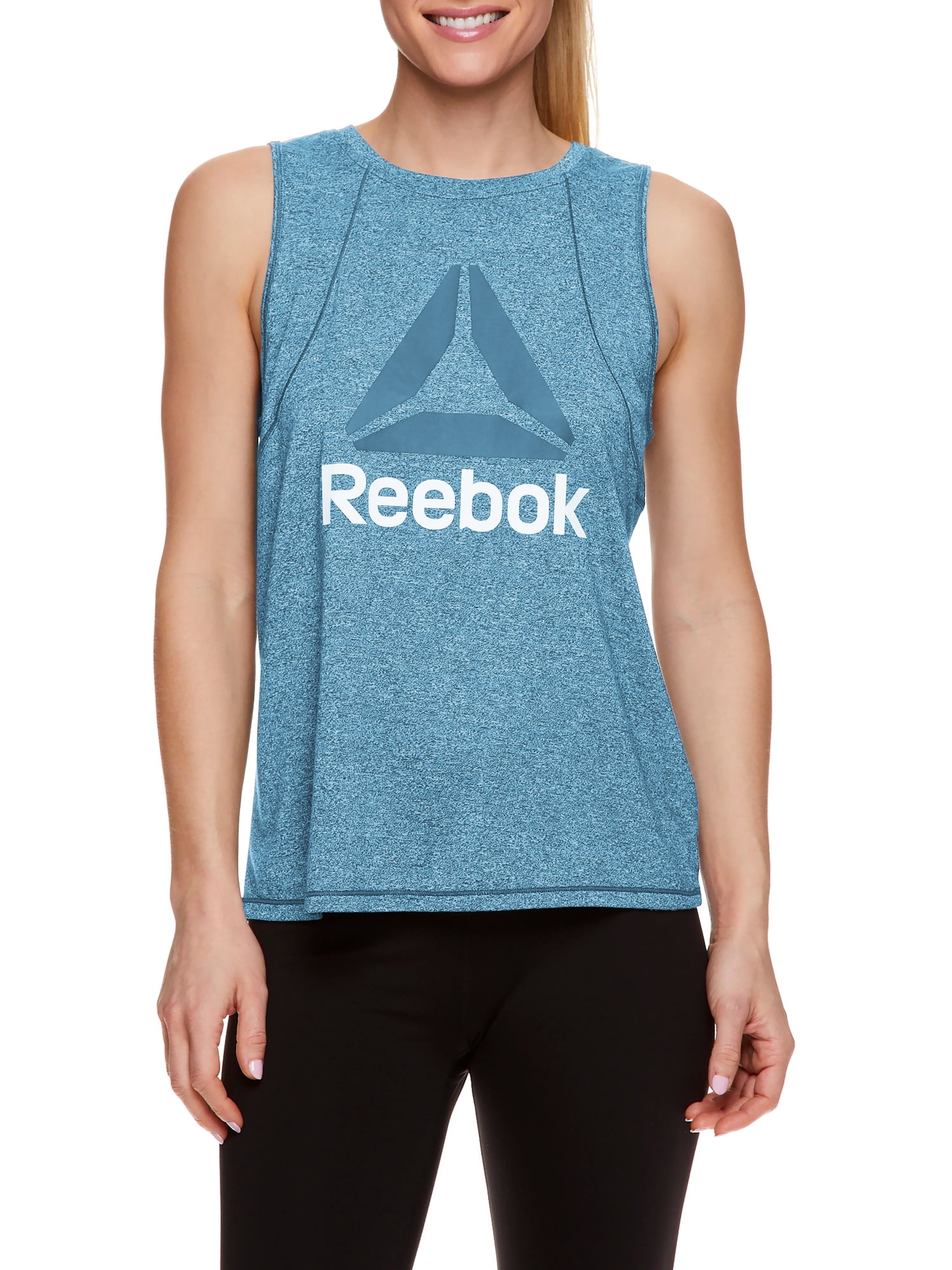 Reebok Womens Muscle Graphic Tank Top