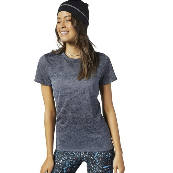 Reebok Womens OSR Knit Basic T-Shirt, Grey, X-Small