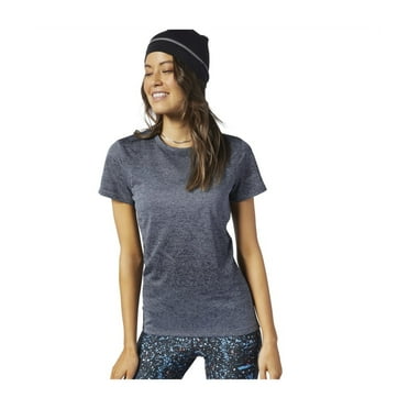 Reebok Womens OSR Knit Basic T-Shirt, Grey, X-Small