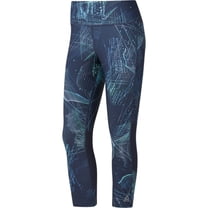 Reebok Womens One Series Compression Athletic Pants, Blue, Small