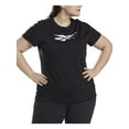 thumbnail image 1 of Reebok Womens Plus Crewneck Logo Graphic T-Shirt, 1 of 2