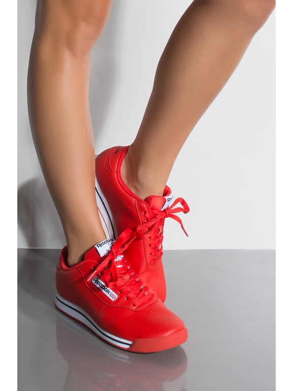 women's princess classic shoe, techy red/white/black, 8 m us