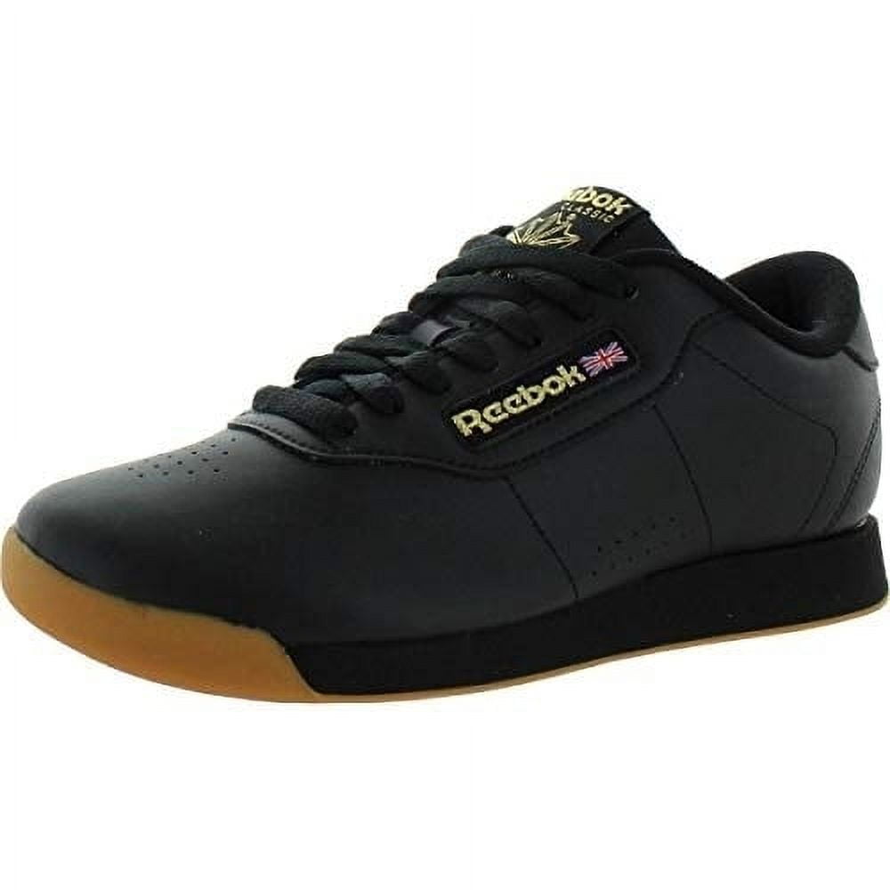 Reebok Womens Princess Shoes Black Gum Synthetic Leather Size