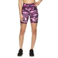 thumbnail image 1 of Reebok Womens Printed Highrise Bike Short with Pockets, 7" Inseam, Sizes XS-XXXL, 1 of 4