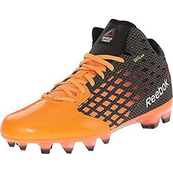 Reebok Womens R CROSSFIT STADIUM CLEAT, BLACK/ELECTRIC PEACH/WHIT, 10