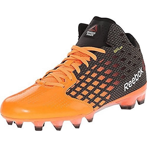 Reebok Womens R CROSSFIT STADIUM CLEAT, BLACK/ELECTRIC PEACH/WHIT, 10