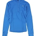 thumbnail image 1 of Reebok Womens RE 1/4-Zip Basic T-Shirt, Blue, X-Small, 1 of 1