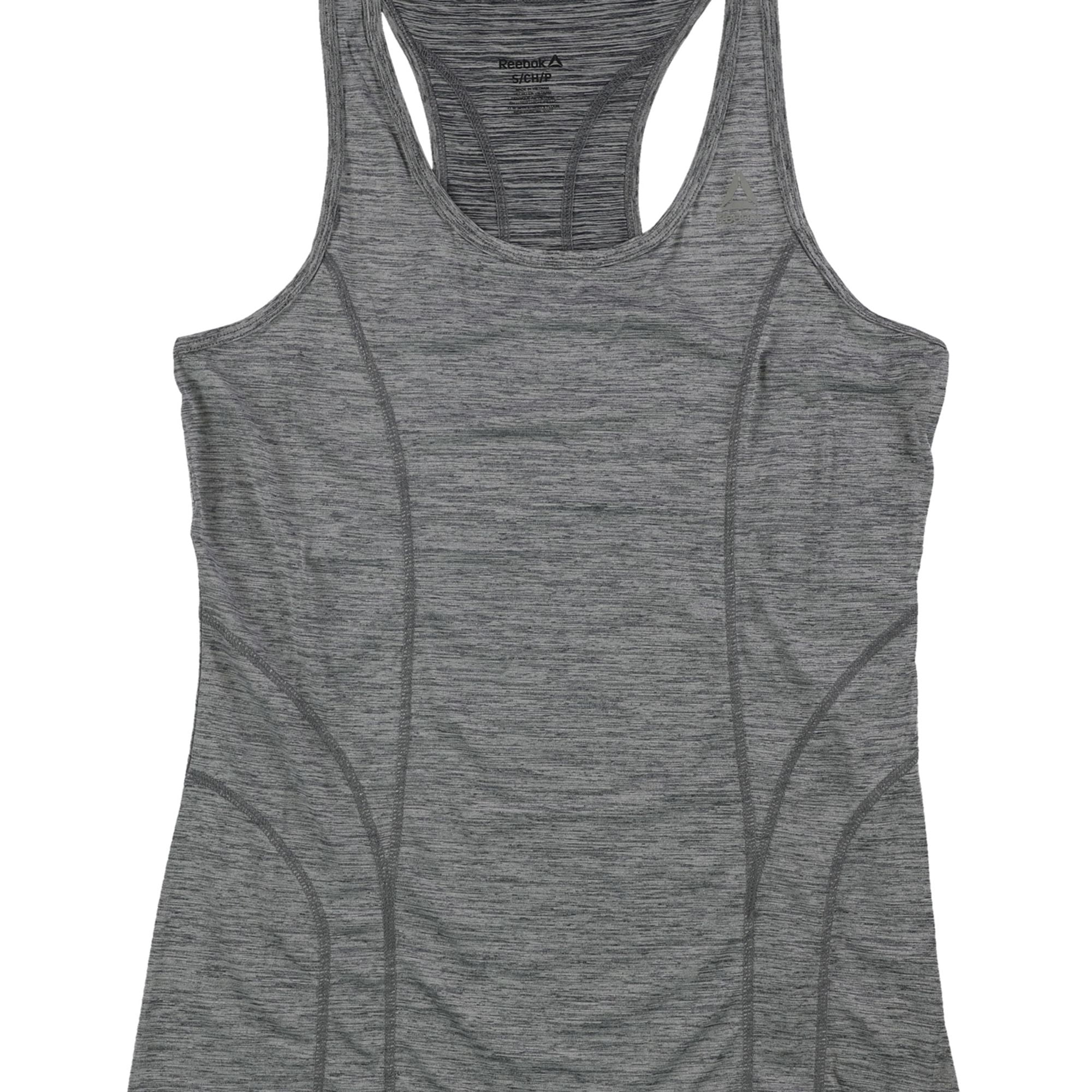 Reebok Womens Racerback Tank Top, Grey, X-Large