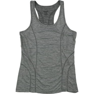 Reebok Womens Racerback Tank Top, Grey, X-Large