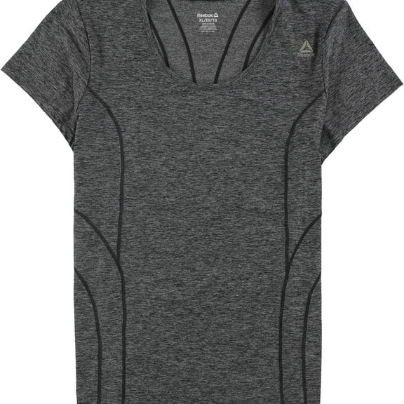 Reebok Womens Reversed Marled Basic T-Shirt
