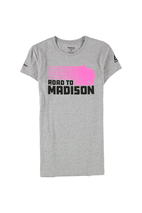 Womens Road To Madison Graphic T-Shirt, Grey, Small