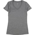 thumbnail image 1 of Reebok Womens Solid Basic T-Shirt, Grey, Medium, 1 of 2