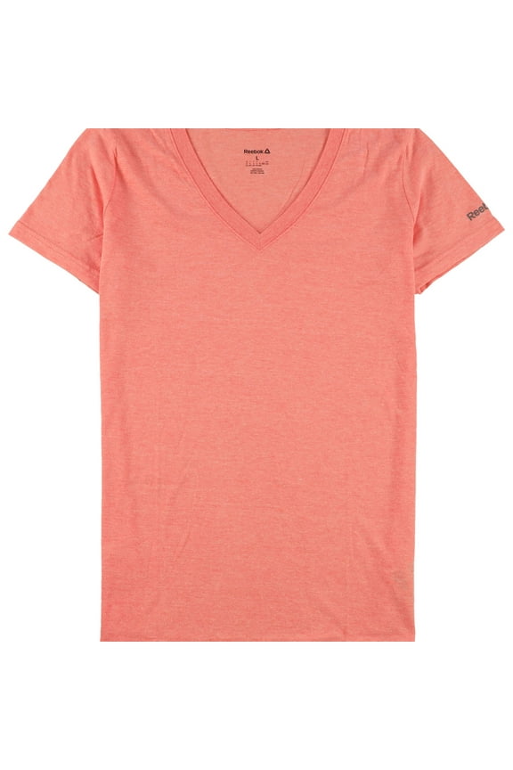 Womens Solid Basic T-Shirt, Orange, Medium