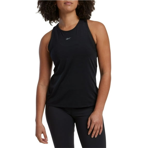 Reebok Womens Athletic Tank Top, Black, X-Large
