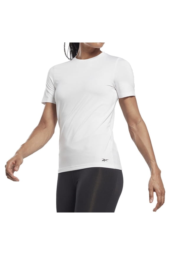 Apparel Women's Workout Ready Speedwick T-Shirt Reebok Training App Women White , S/P Reg US