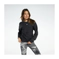 thumbnail image 1 of Reebok Womens TS Midlayer Pullover Sweater, Black, Small, 1 of 7