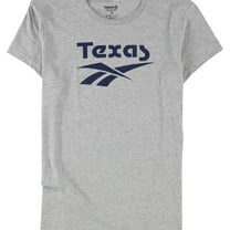 Reebok Womens Texas Graphic T-Shirt, Grey, Small