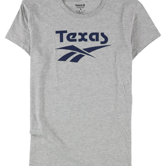 Reebok Womens Texas Graphic T-Shirt, Grey, Small