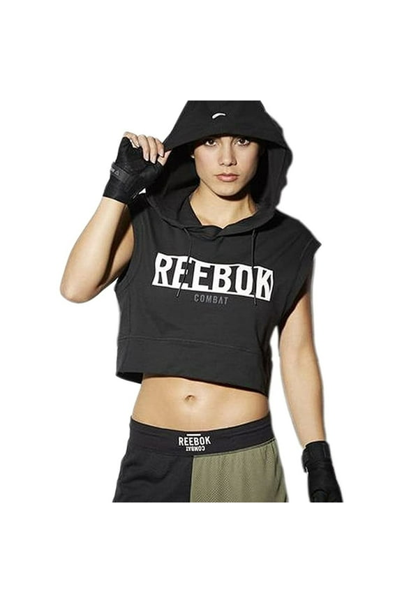 Womens Train Like A Fighter Hoodie Sweatshirt, Black, Small